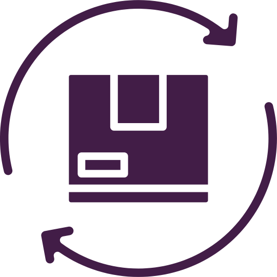Data backup and recovery icon with circular arrows