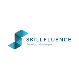 Skillfluence logo featuring geometric shapes with the tagline Training with Impact.